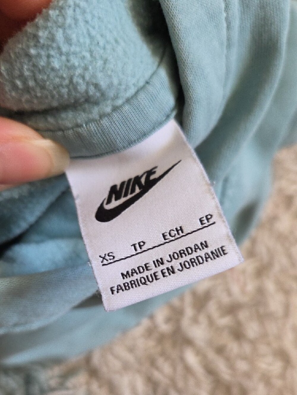 Nike All Kids Fit Sportswear Club Fleece Hoodie Cannon Color GUC - Picture 5 of 5